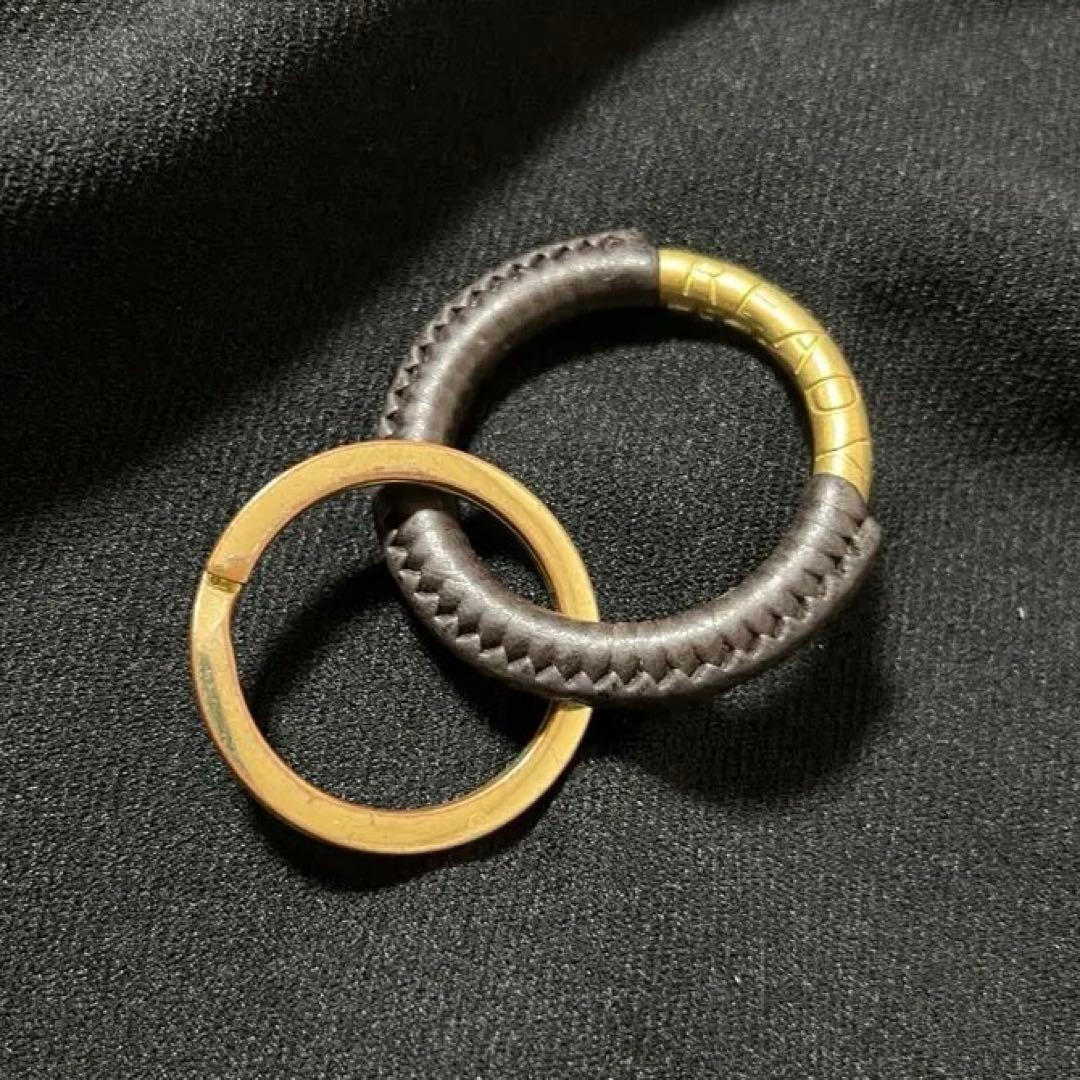 READY OBJECT キーリング　レザー　真鍮　ロンハーマン I’m OK