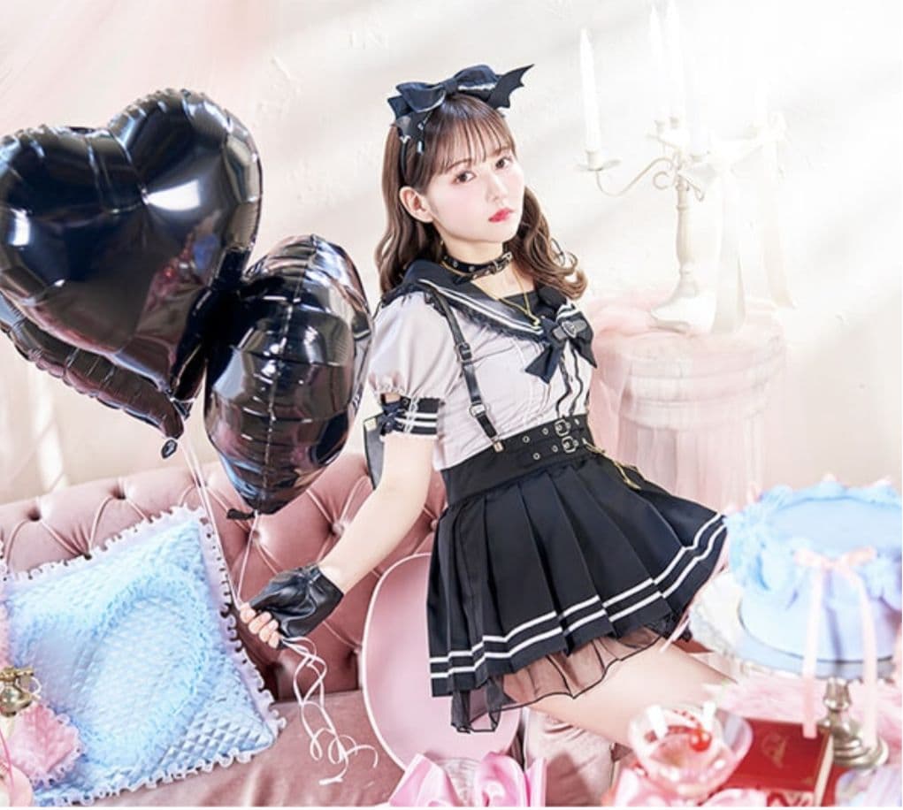 新品♡マリームーン Malymoon スイートデビルスクールガール ブラック