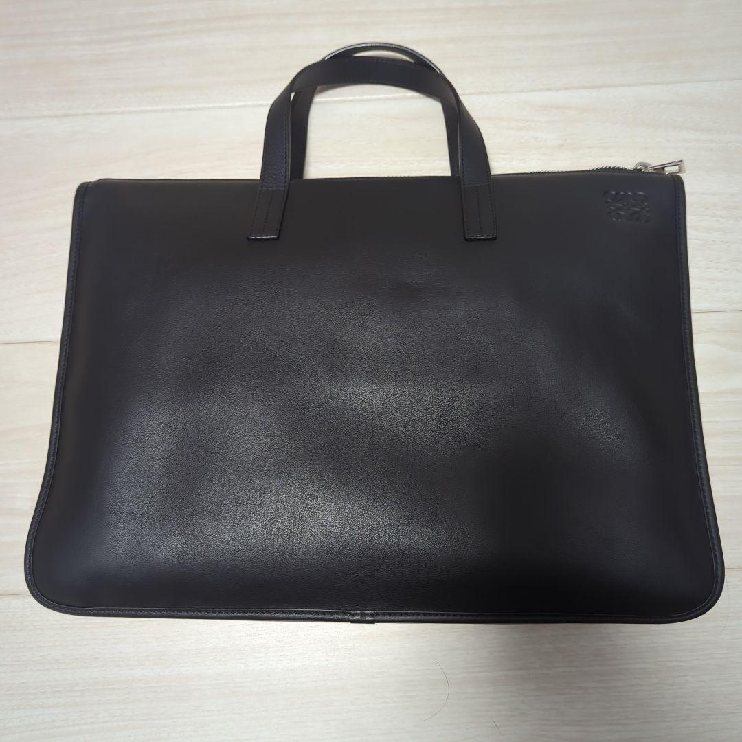 【新品未使用】LOEWE 正規店舗(銀座店)購入　黒 レザー ビジネスバッグ