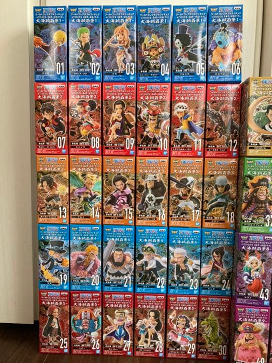 ワンピース ワールドコレクタブルフィギュア 大海賊百景1〜9ワーコレ 54体