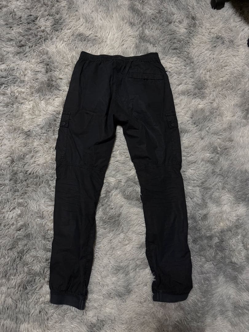 和哉　ストーンアイランド ブラックカーゴパンツ　28