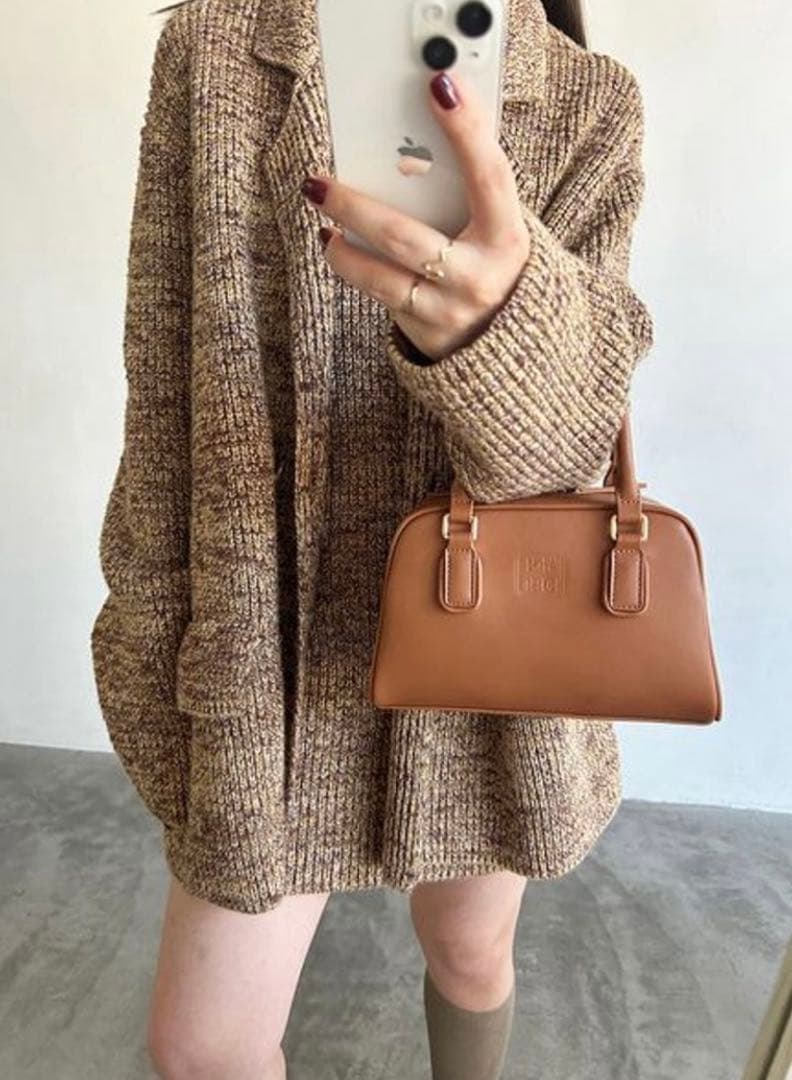 【新品未使用品】SNIDEL ミニニットワンピース ニットジャケット セット