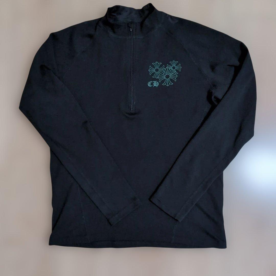 CH ブラック ハーフジップシャツ STAFF