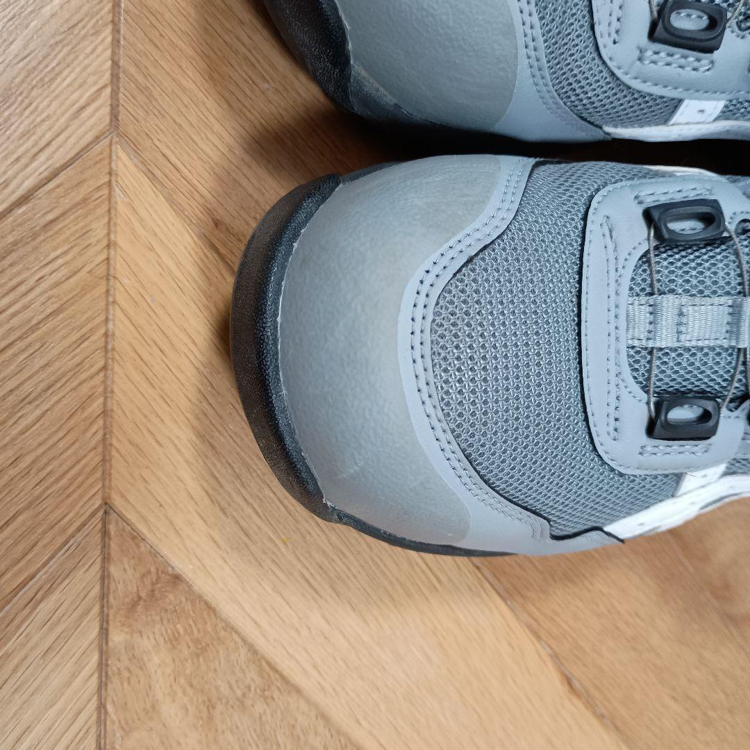 安全靴 アシックス BOA グレー 25センチ