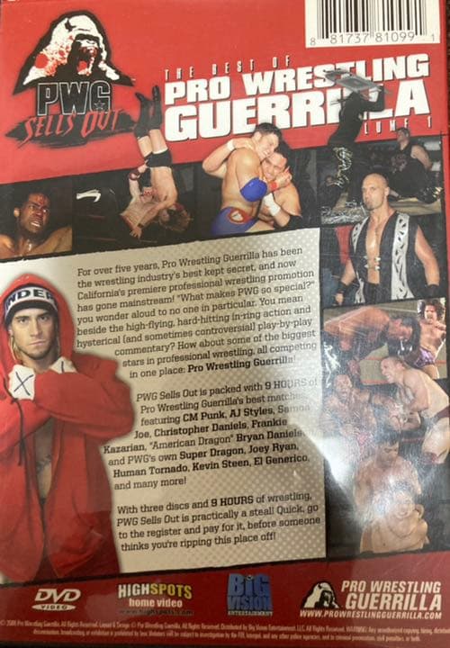 プロレスリング・ゲリラPWG DVD3枚組Sells Out Volume 1