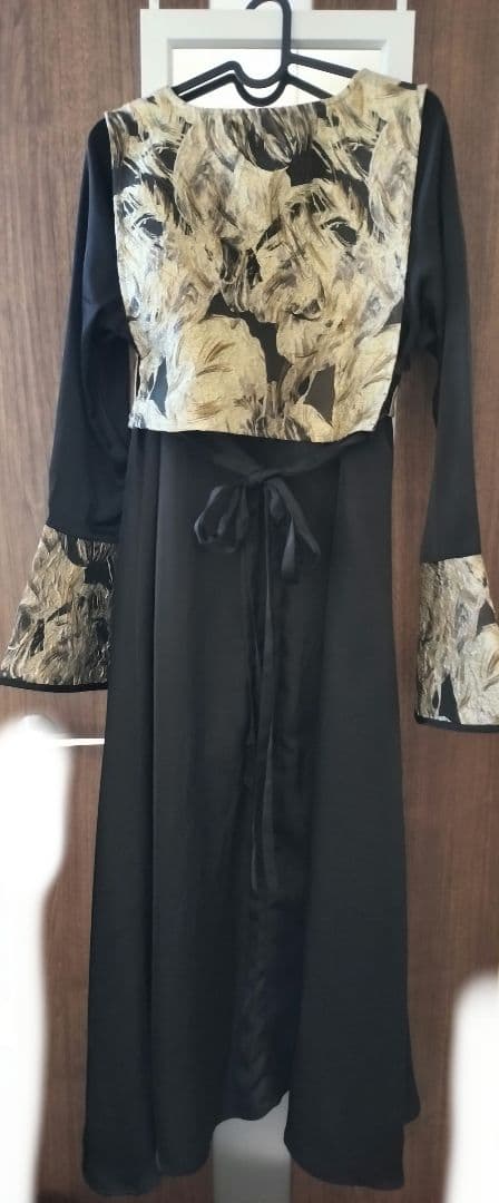 【週末限定セール】sahara ジャカードベストレイヤードドレス 2way