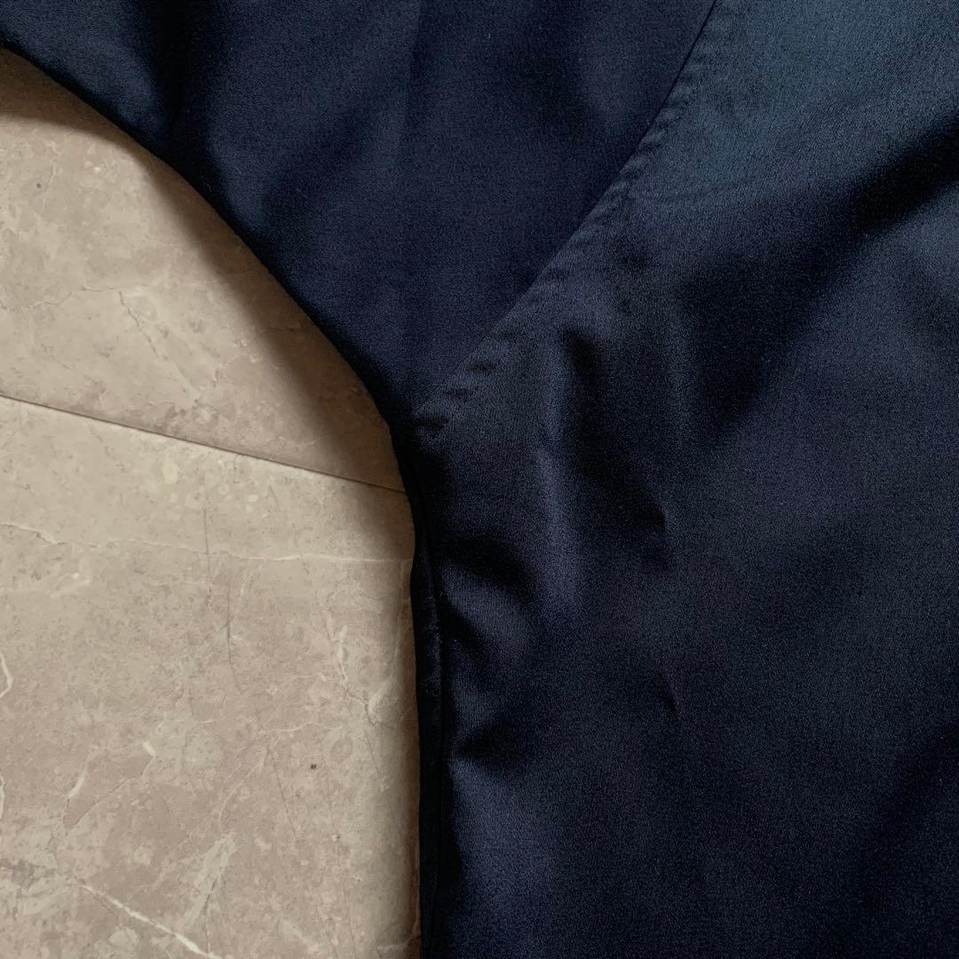 【美品】 Loungedress ラウンジレス　サテンBIGシャツ　ネイビー