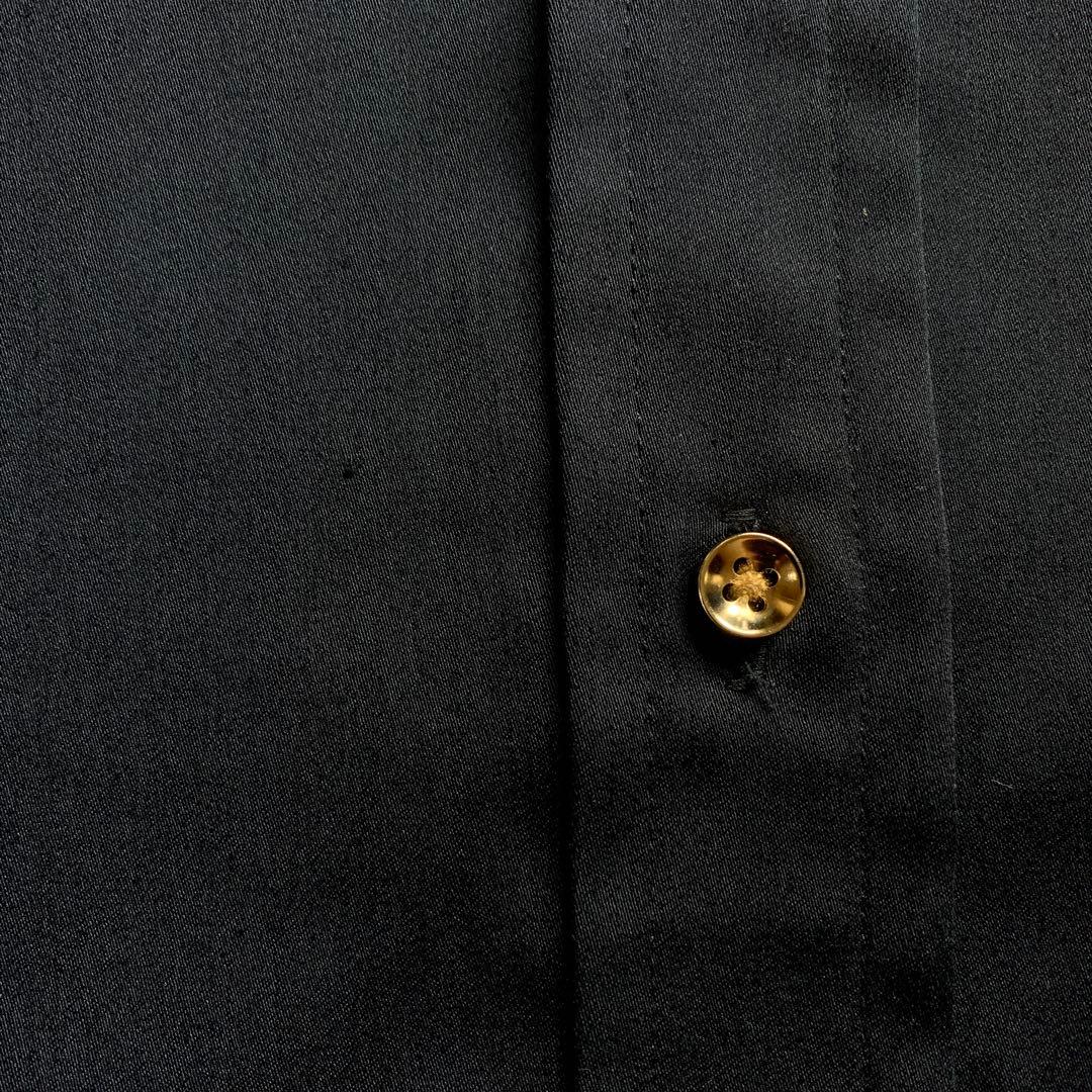 【美品】 Loungedress ラウンジレス　サテンBIGシャツ　ネイビー