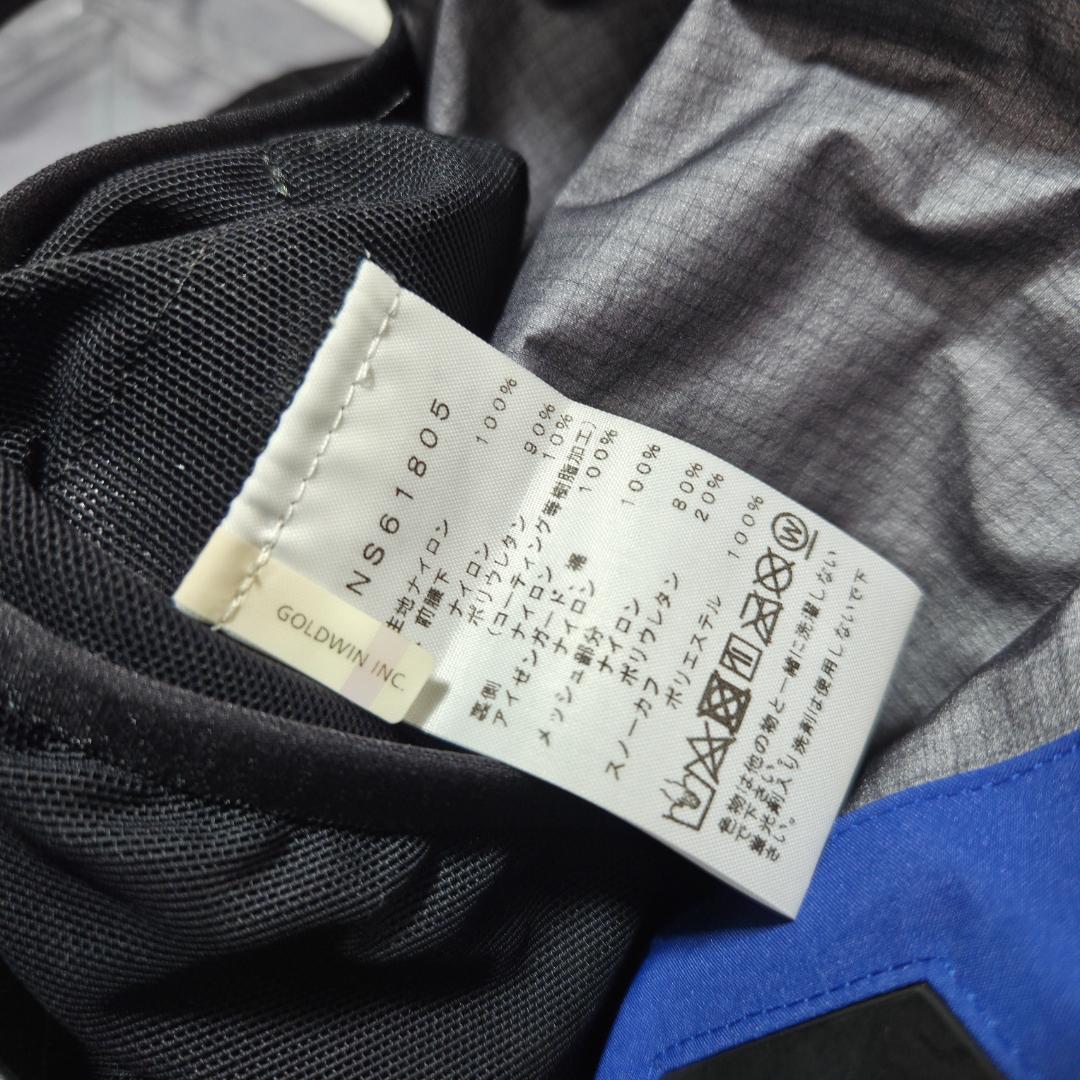 美品ザノースフェイス ビブパンツ　STEEP　ゴアテックスプロ　S　青　ポケット