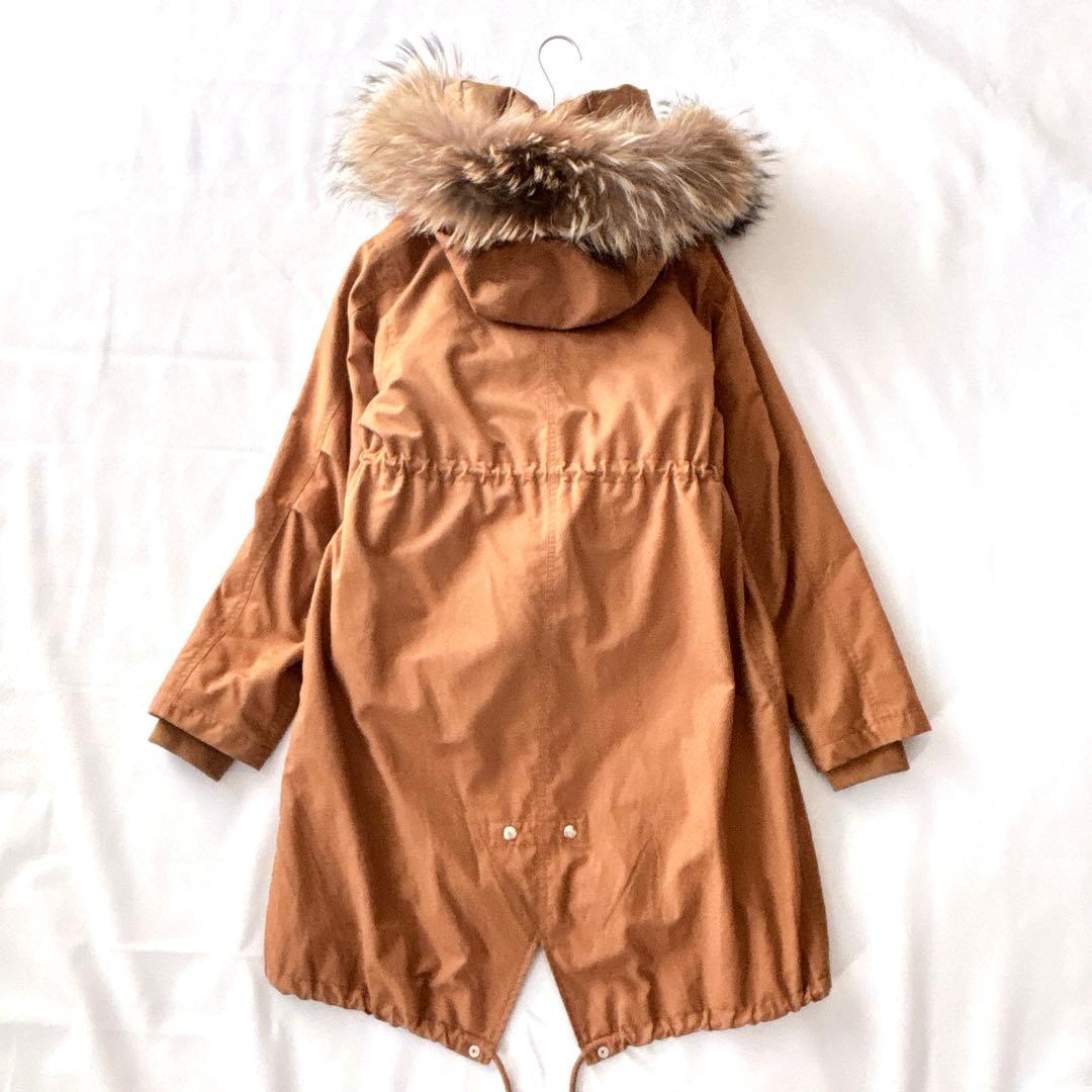 アーバンリサーチ インナーダウン付きモッズコート ジャケット 3way ファー