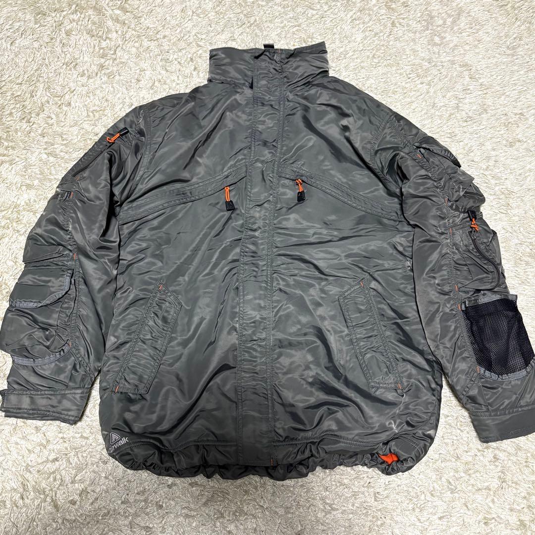 珍品 Y2K 00s vintage airwalk ma1素材 変形ジャケット