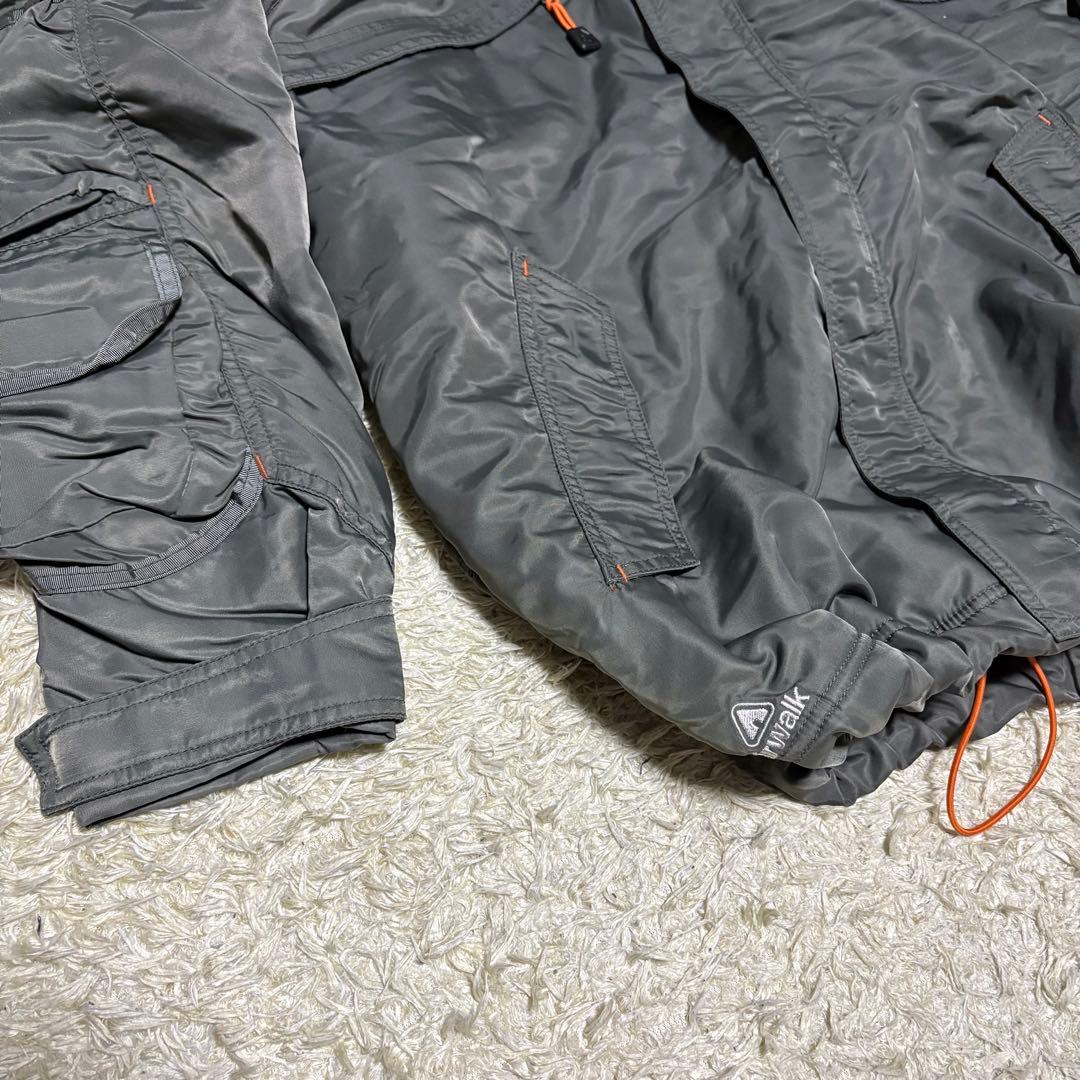 珍品 Y2K 00s vintage airwalk ma1素材 変形ジャケット