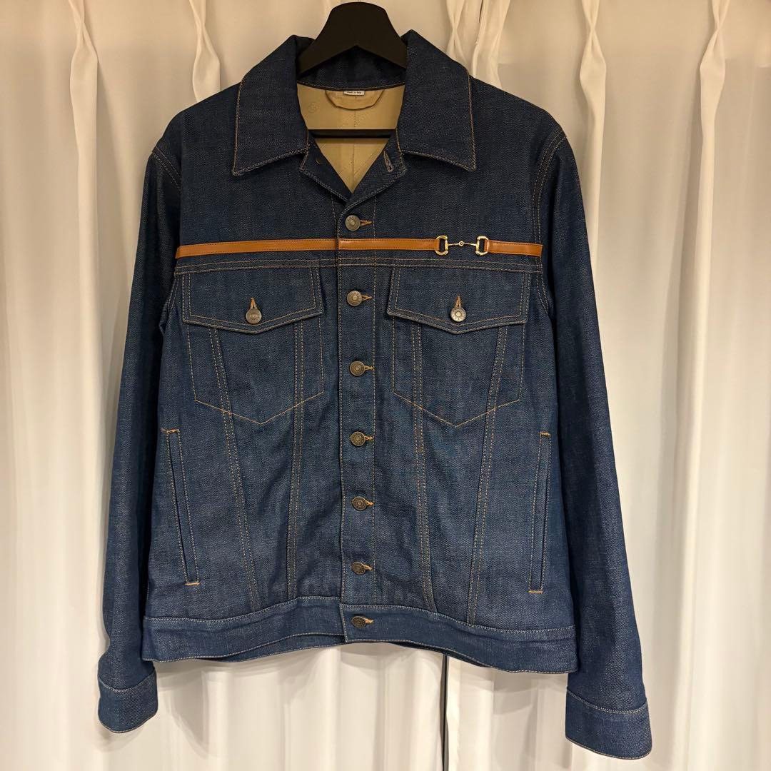 GUCCI グッチ　デニムジャケット　ホースビット