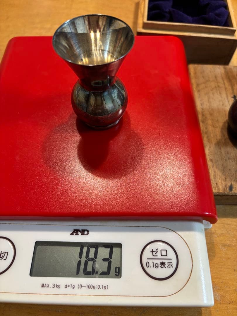 和光　SILVER950 銀　楊枝入れ3つセット