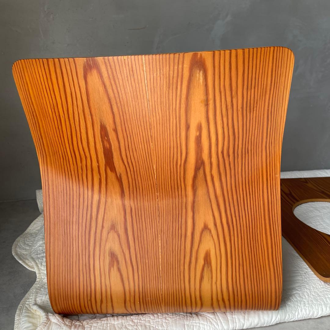 天童木工　座椅子　３個　旧ロゴ　シールあり　藤森健次　デザインの銘品