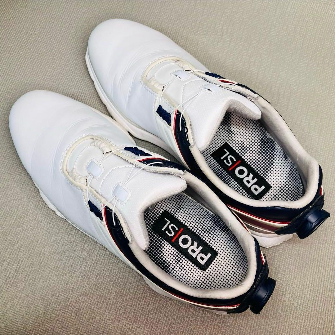 【美品】FOOT JOY 24.5cmフットジョイ スパイクレス　バックBOA