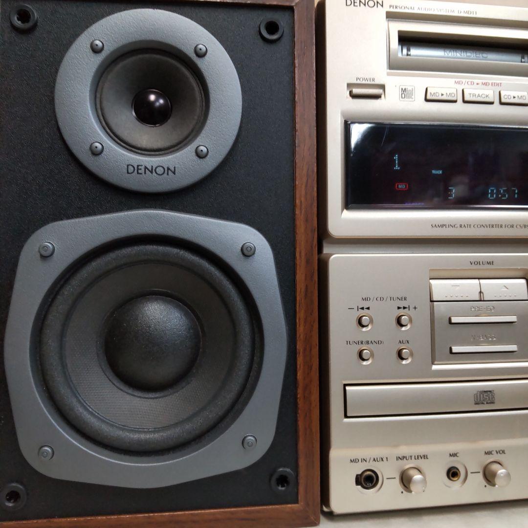 リペア済 CD/MD/FM/AM/AUX/OPT DENON リモコン付