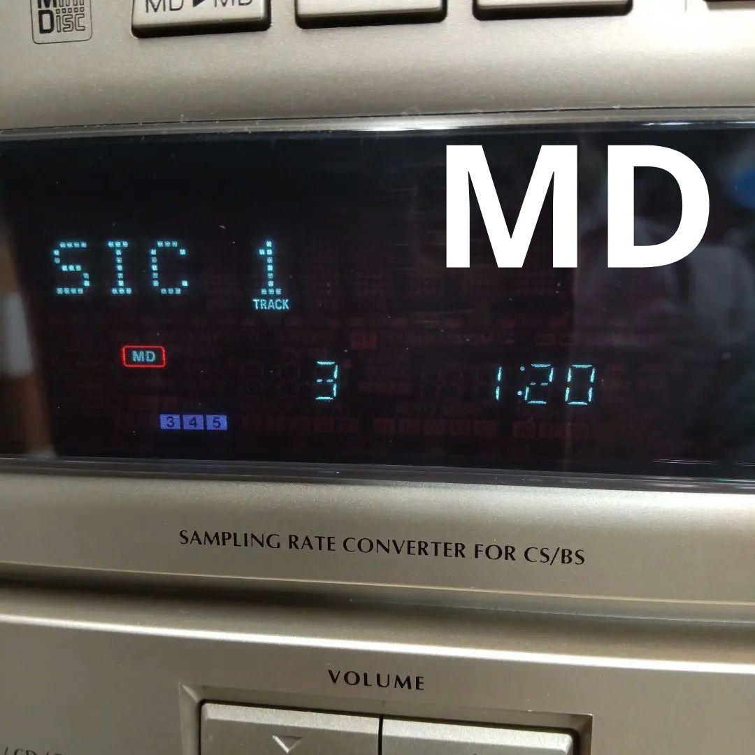 リペア済 CD/MD/FM/AM/AUX/OPT DENON リモコン付