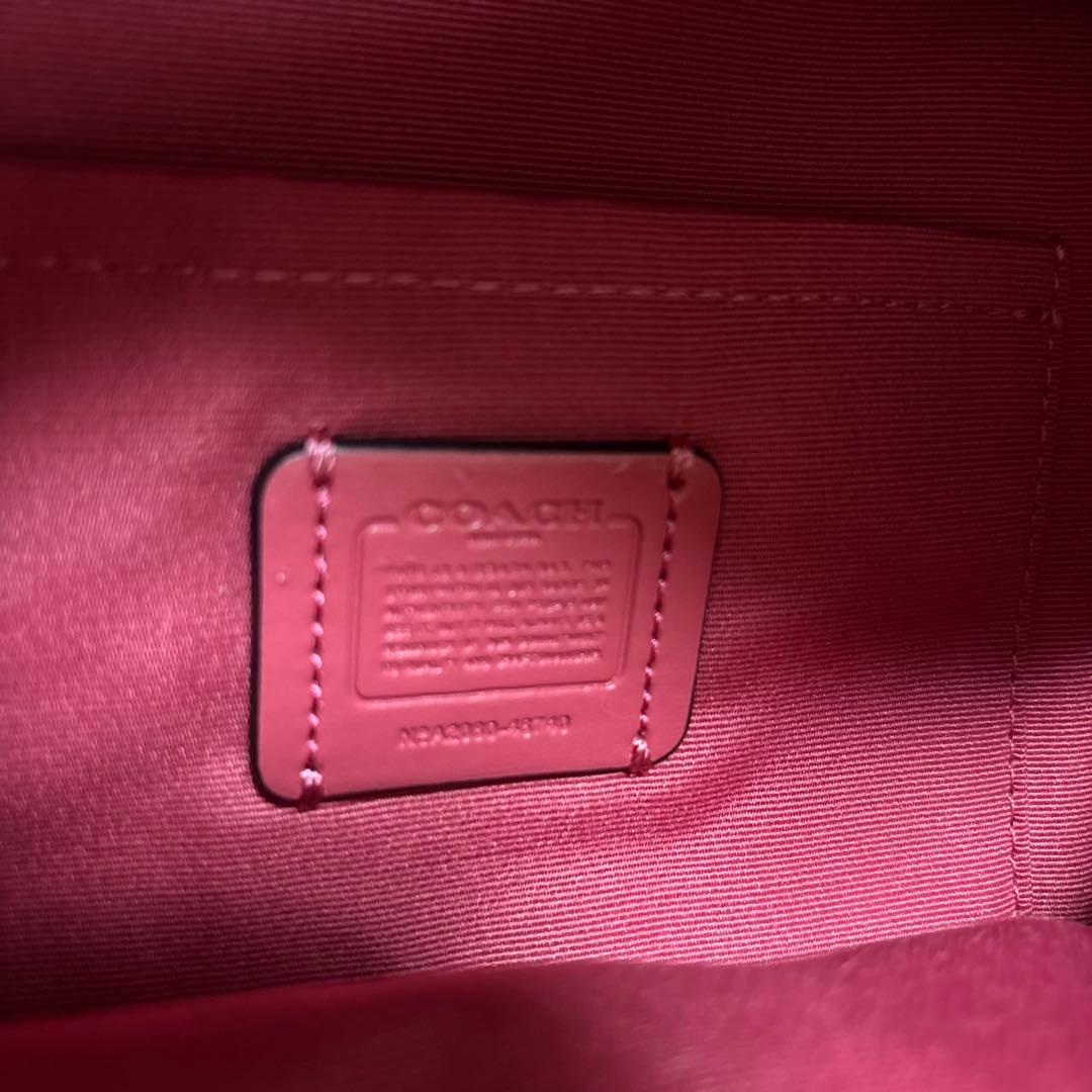 ☆美品 COACH シグネチャー ボディバッグ ショルダーバッグ ピンク 希少
