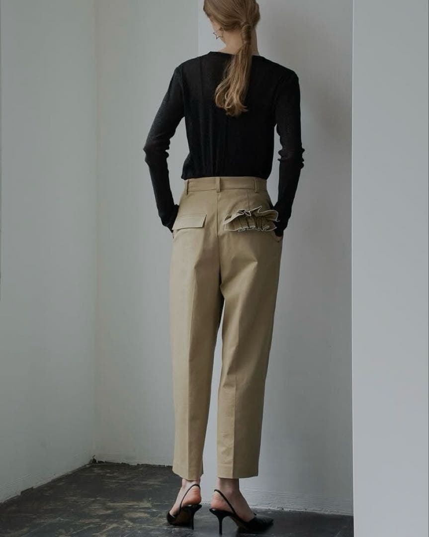 ポケットフリルパンツ(CHINO)