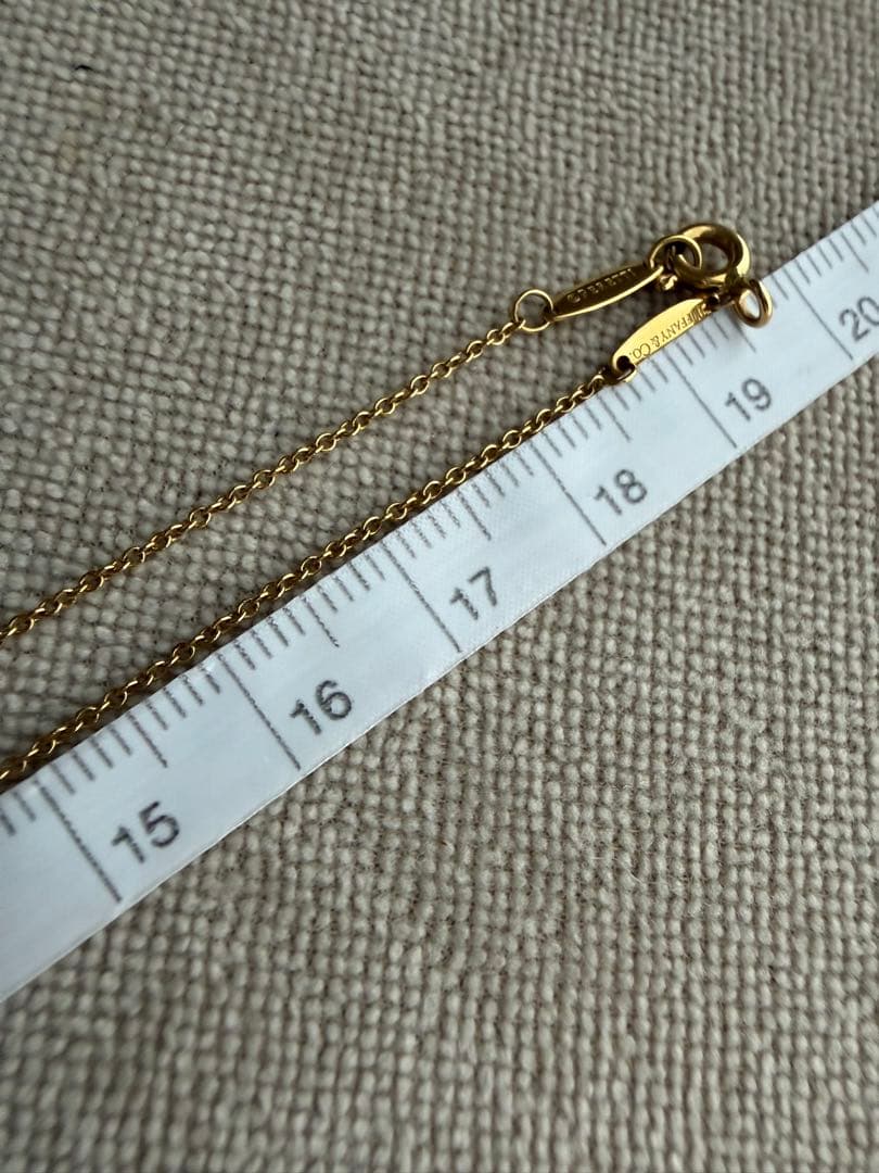 ティファニー バイザヤード ネックレス 0.08ct相当 K18YG