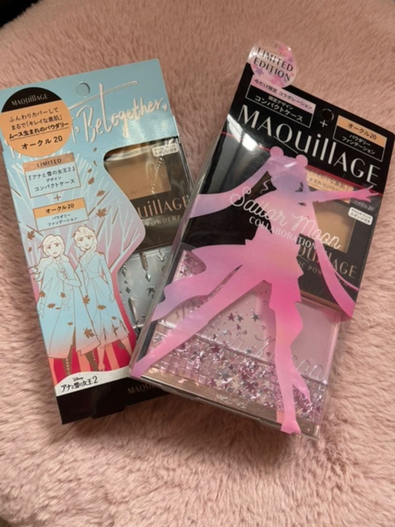 限定★マキアージュ アナと雪とセーラームーン