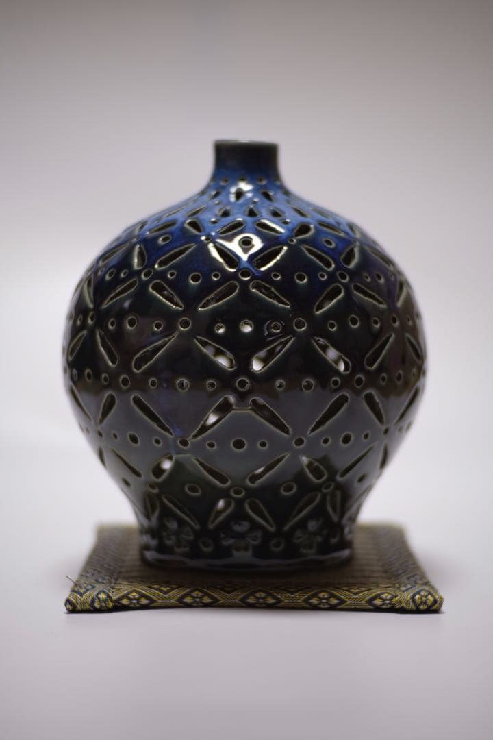 相談可　ハンドメイド　陶器　ランプシェード　陶燈　花瓶　インテリア