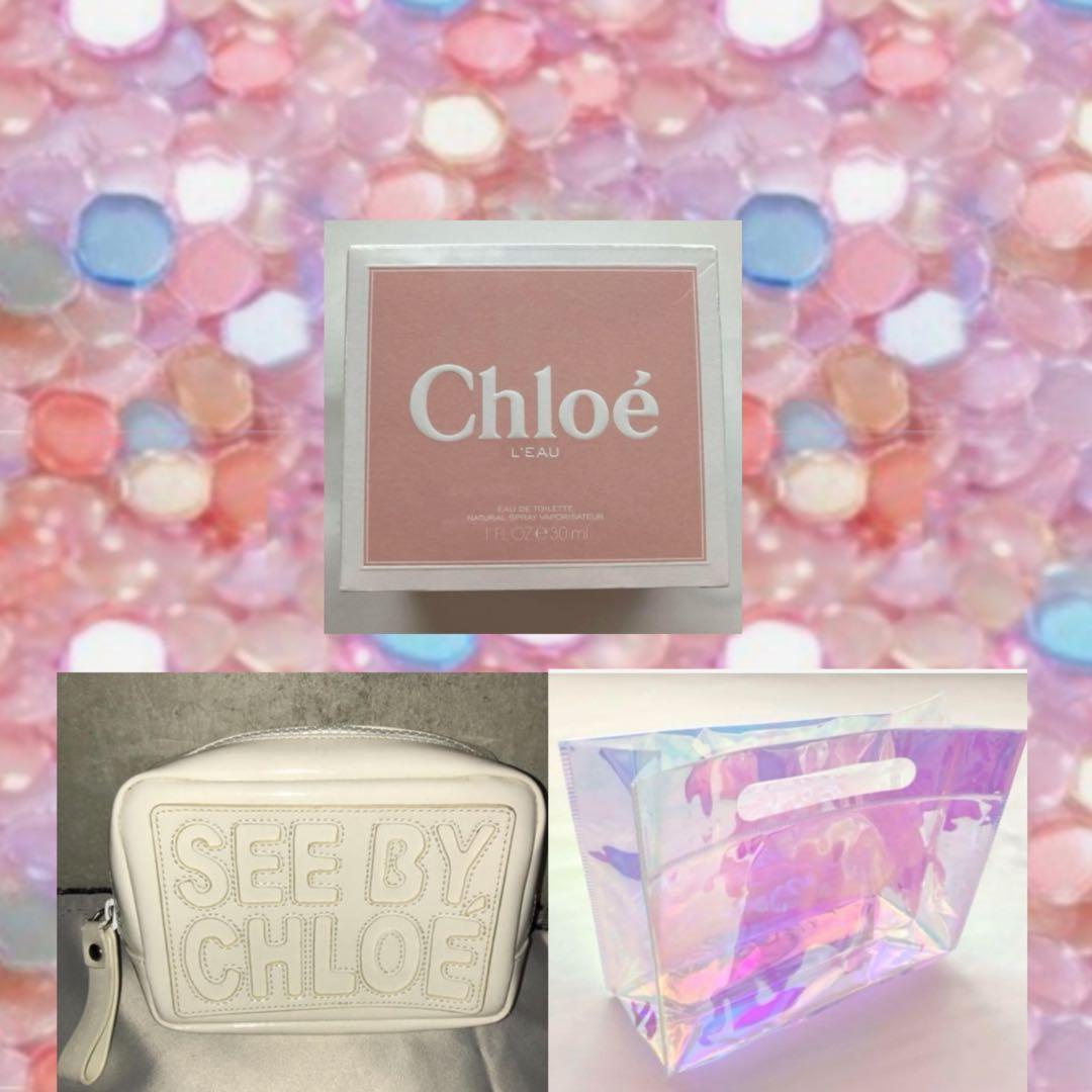 ★Chloe＆SEE BY CHLOE★クロエ 香水 シーバイクロエ ポーチ 白