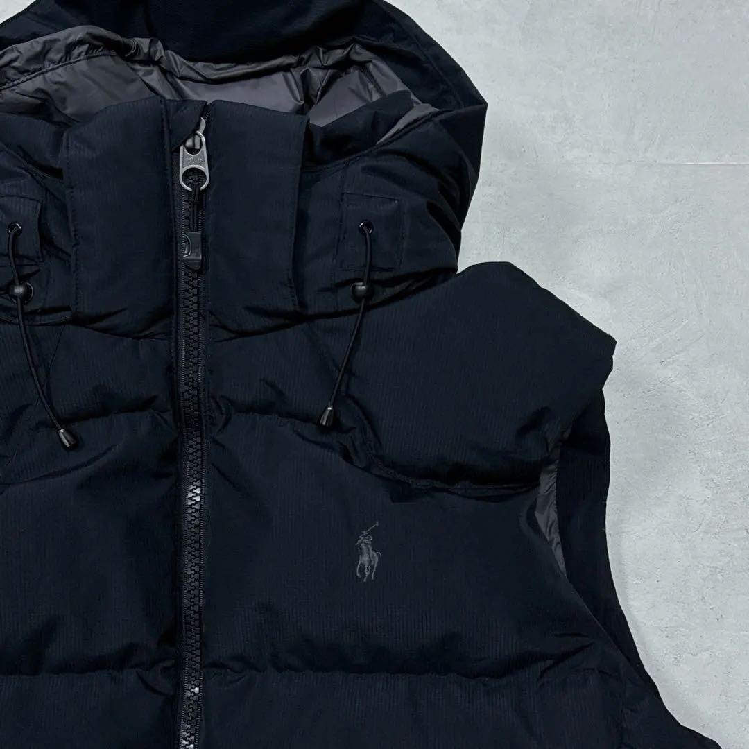 未使用 ポロラルフローレン TYROL フーデッドダウンベスト ブラック