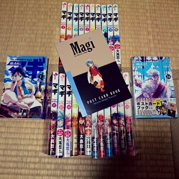 マギ ポストカードブック アニメイトイベント限定シール付き単行本 漫画 1部完結