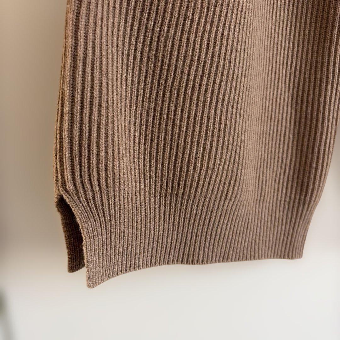 ドゥロワー drawer ニットリブパンツ　ウールカシミヤ