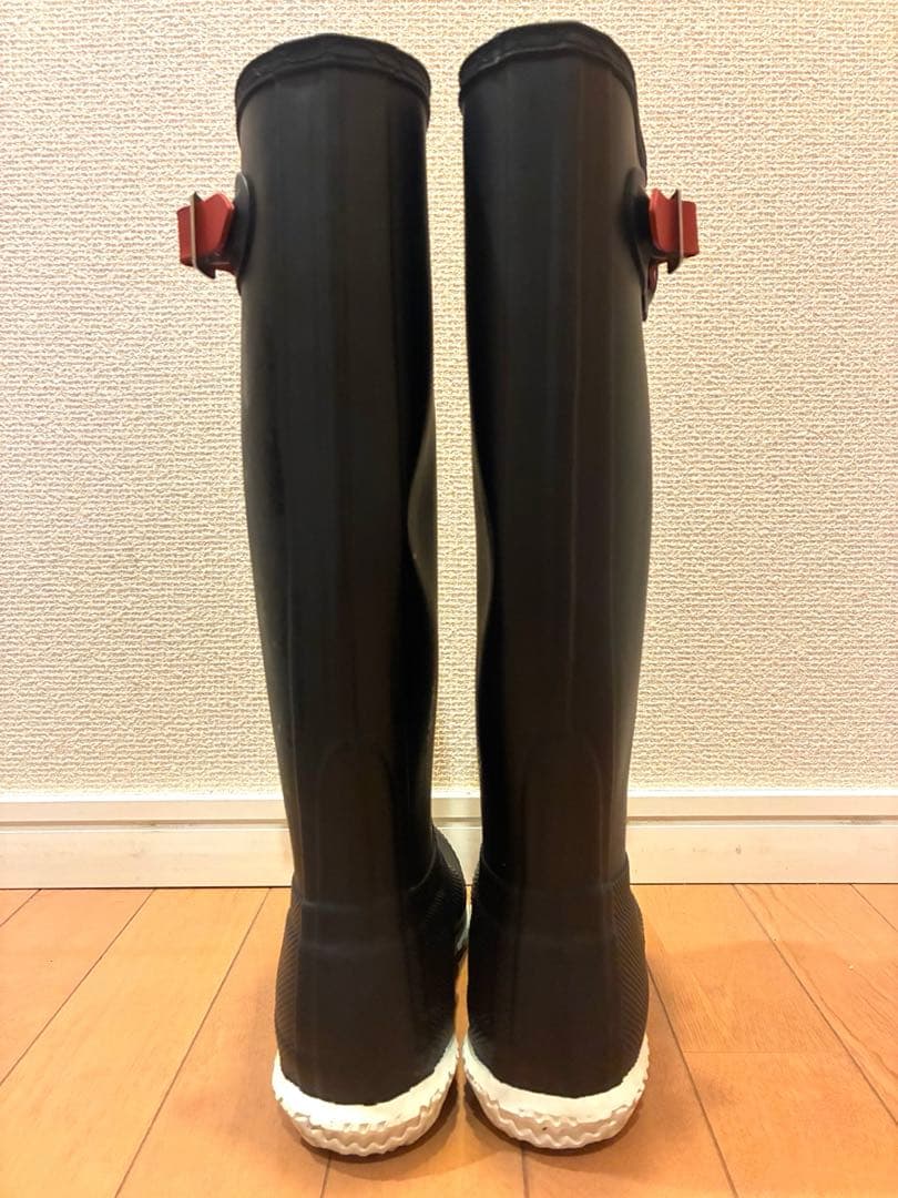 HUNTER ブラックレインブーツEU37新品