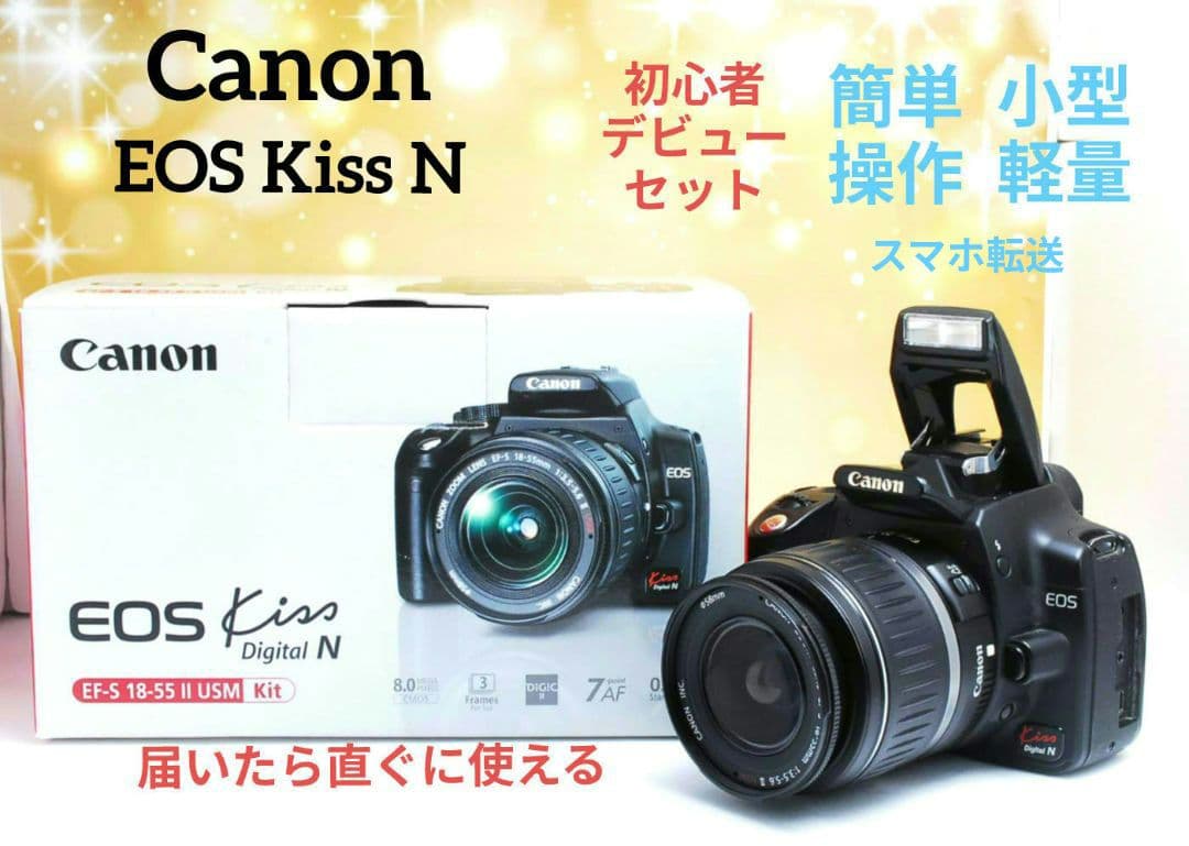 Canon EOS Kiss N⚡️初心者レンズセット⚡️キャノン⚡️一眼レフ