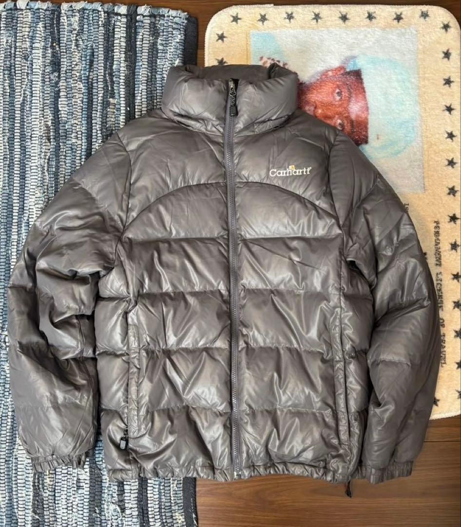 希少 90s Carhartt 2WAY ダウンジャケット グレー テック系