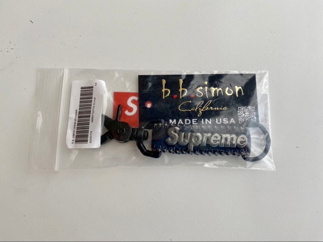 小物 Supreme b.b. Simon Denim Keychain BLACK