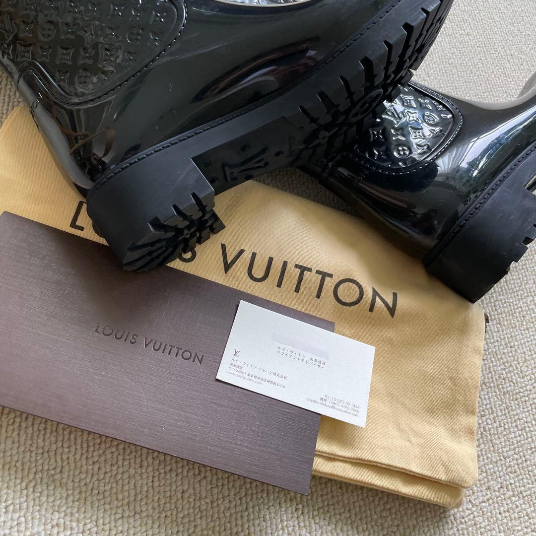LOUIS VUITTON モノグラム柄レインブーツ（36サイズ）