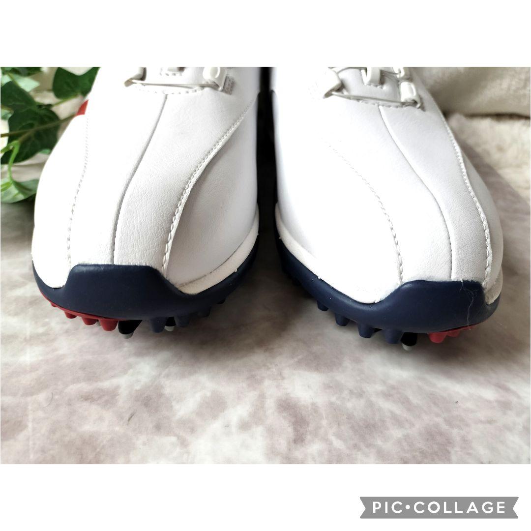 【新品】キャロウェイ ゴルフスパイク BOA ダイアル式レザー 24cm　白紺