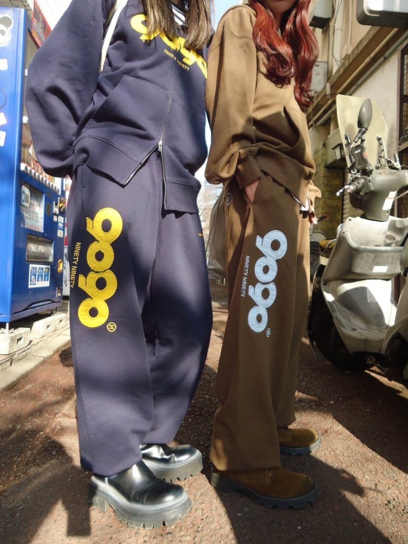 tag 9090 OG Logo Sweat Pants ネイビー L