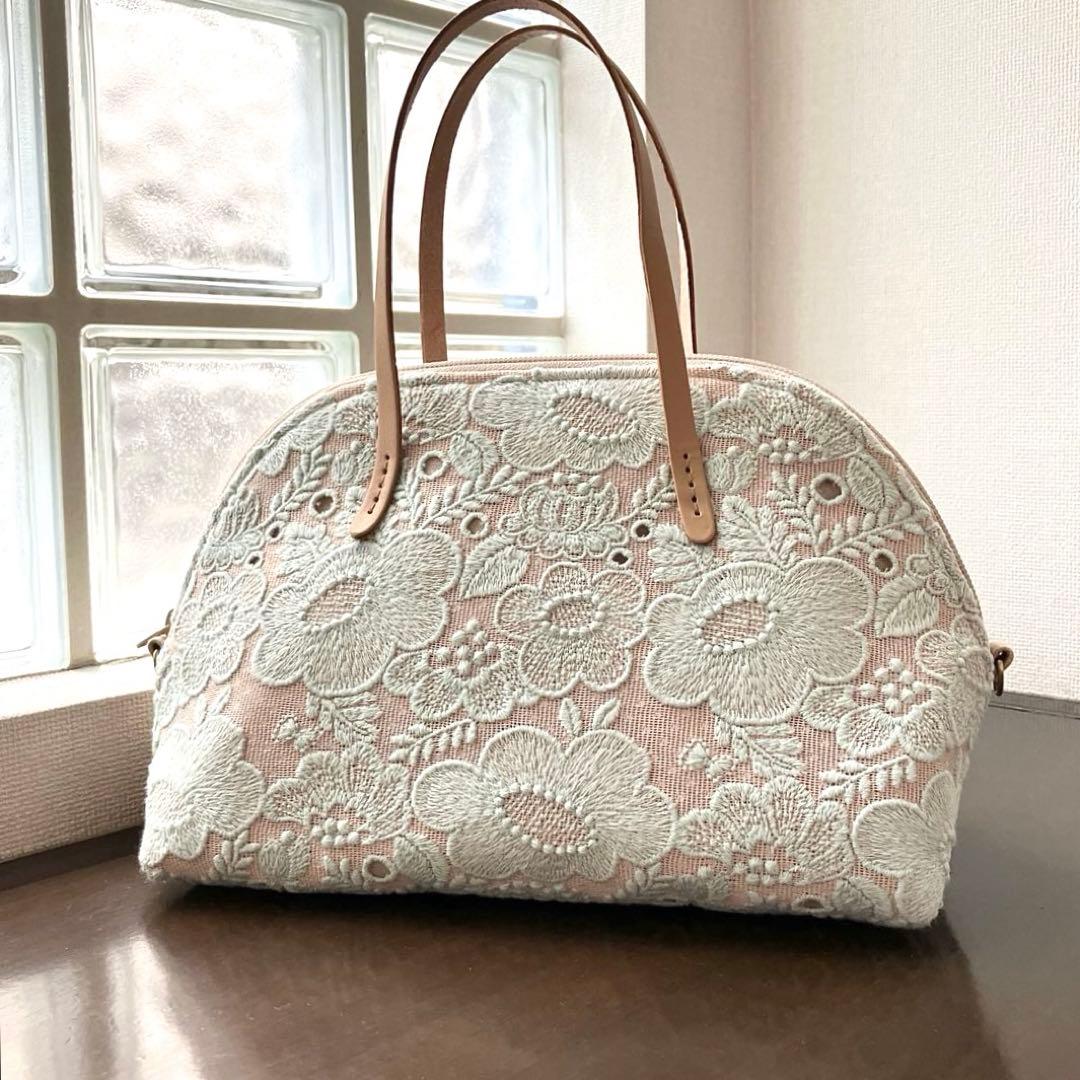 ミナペルホネン❤︎シレーヌバッグ smile flowe ハンドメイド