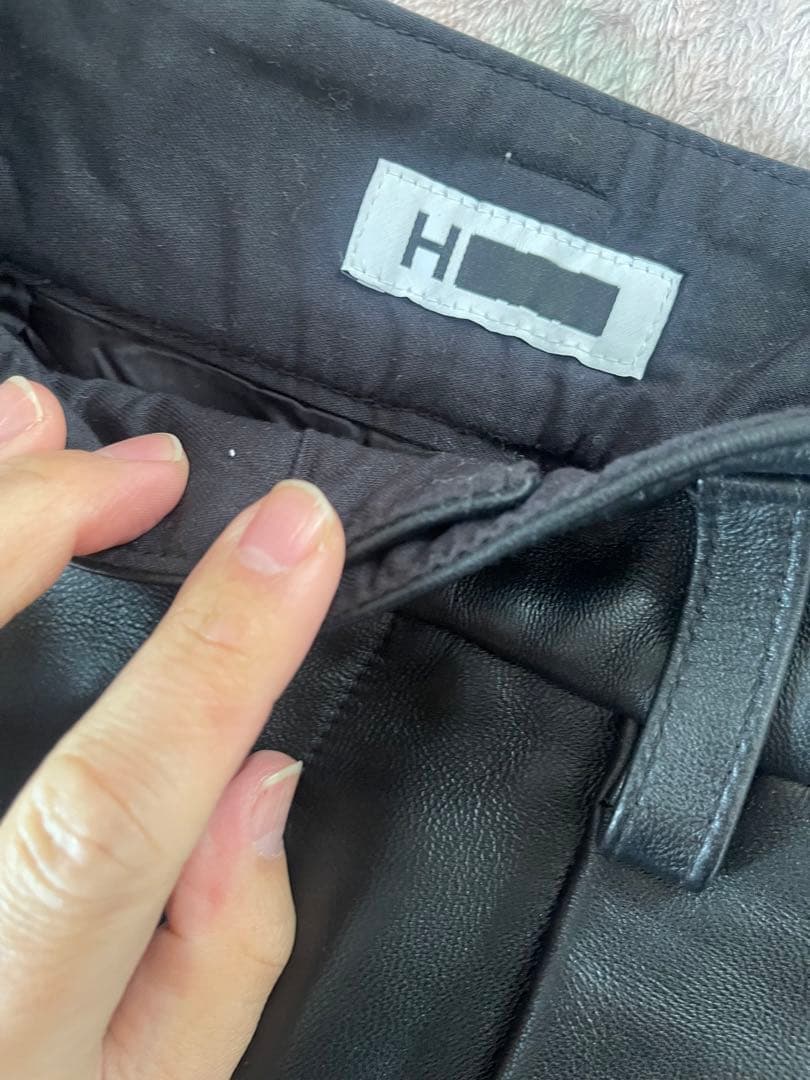 yama様 h beauty&youth レザーワイドショートパンツ ラムレザー