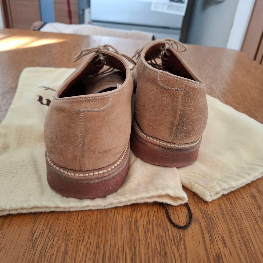 Alden スエード レースアップシューズ ベージュ