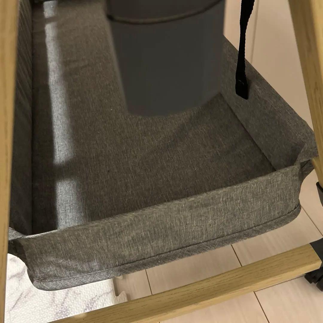 ZOOBLY 星柄ベビーベッド メッシュサイドパネル付き