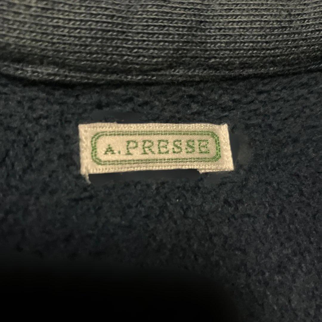 apresse ハーフジップスウェット