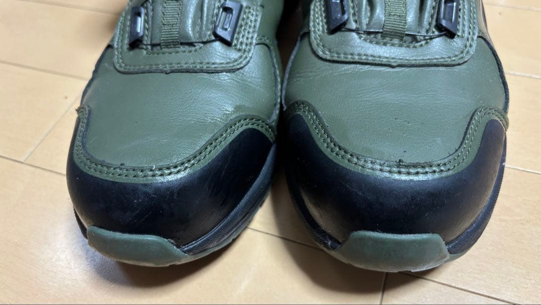 Puma オリーブグリーン ハイカット安全靴 27cm JSAA