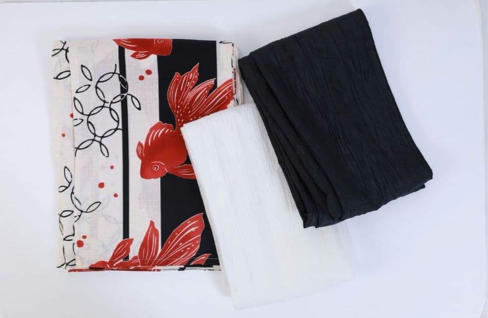 浴衣✿浴衣セット✿レディース浴衣✿しわ兵児帯✿兵児帯✿着物✿新品✿2点セット