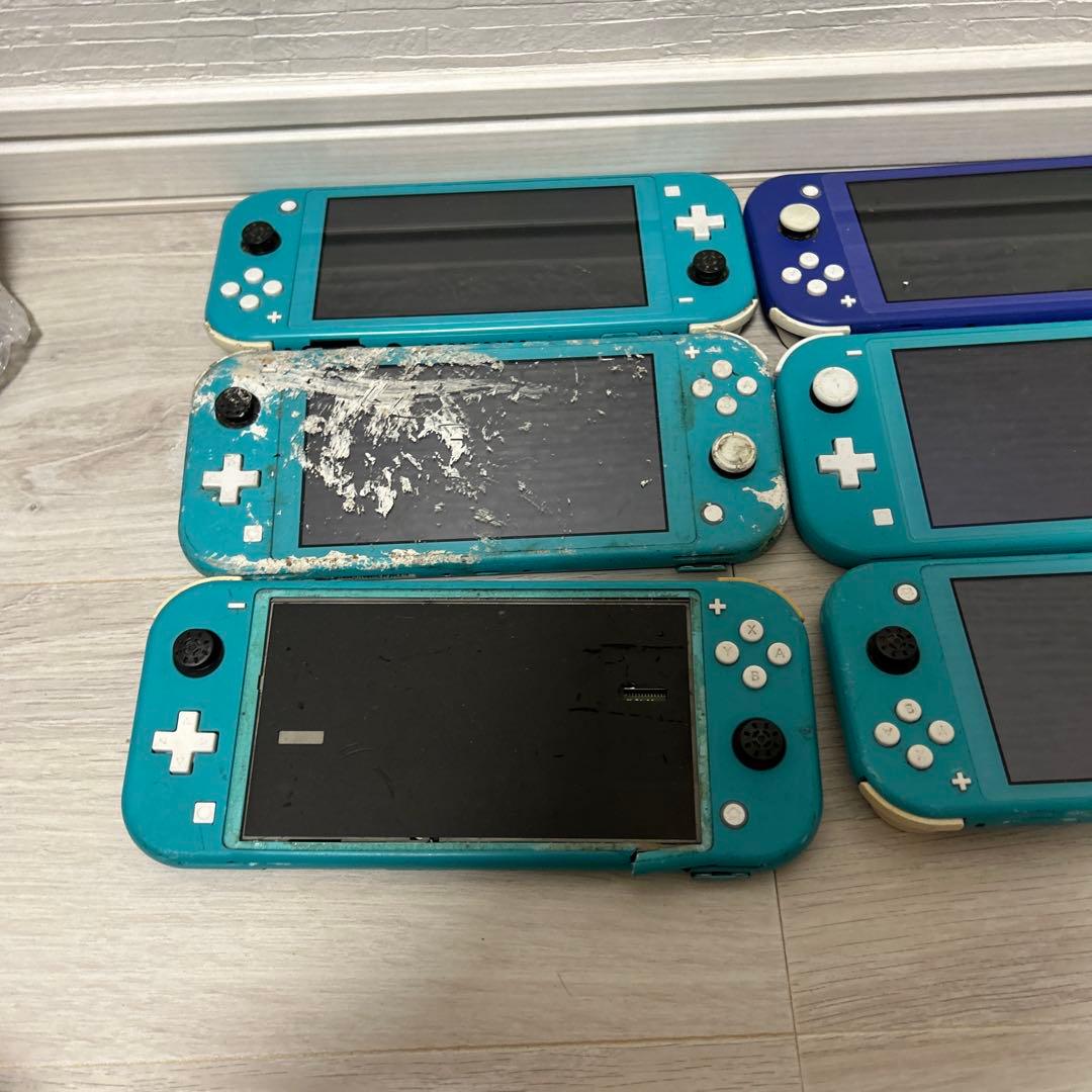 【人気ゲーム】任天堂ゲームSwitchライト　6台中古まとめ売り　ジャンク　激安