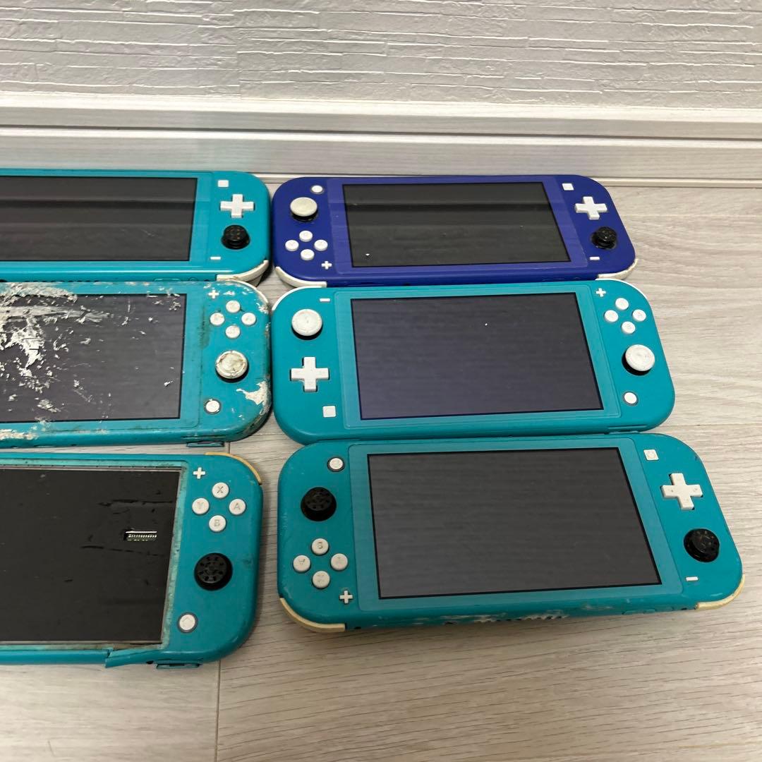 【人気ゲーム】任天堂ゲームSwitchライト　6台中古まとめ売り　ジャンク　激安