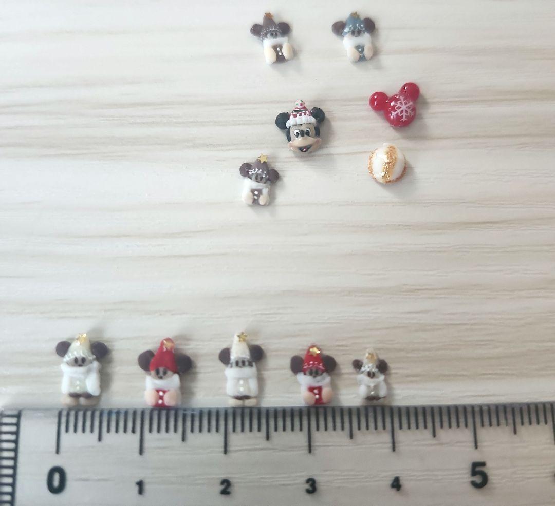 【現品】ネイルパーツ リルリンリン ミニチュアサイズ ショートネイル クリスマス