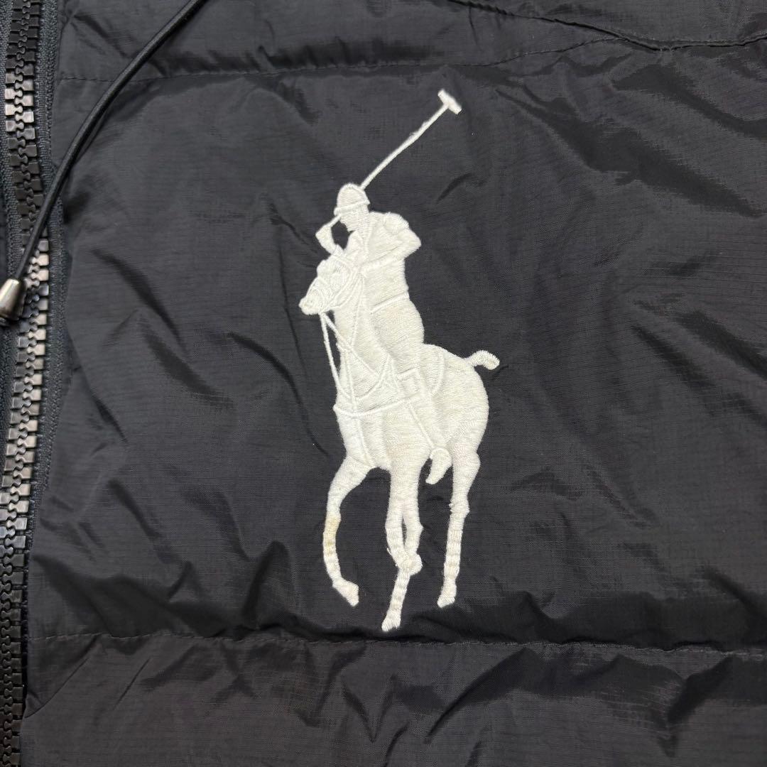 美品 ポロラルフローレン 現行 ダウンジャケット ビッグポニー 黒 Mサイズ