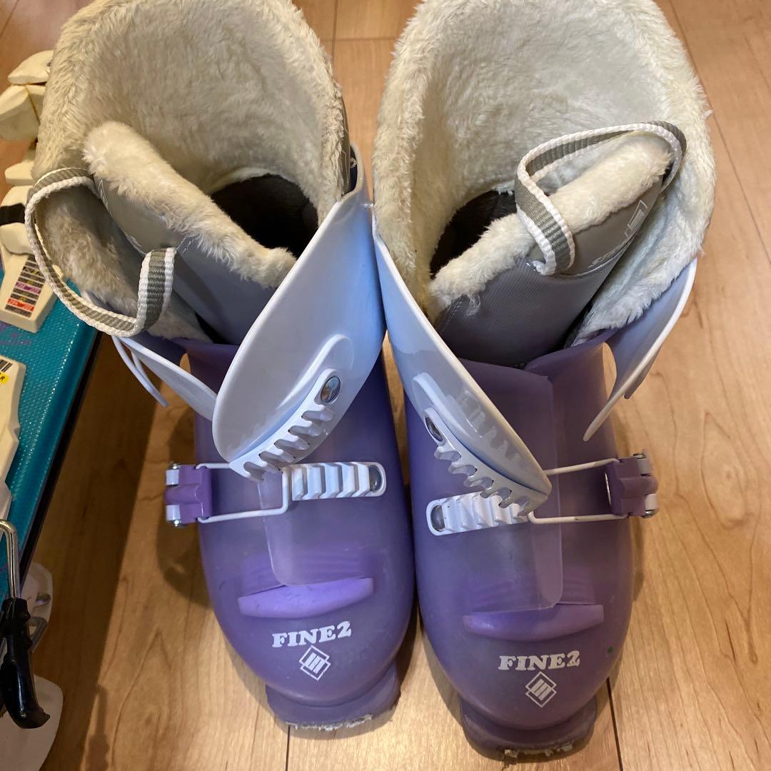 子ども用　ジュニア　スキーセット（板110cm 　スキーブーツ22cm）